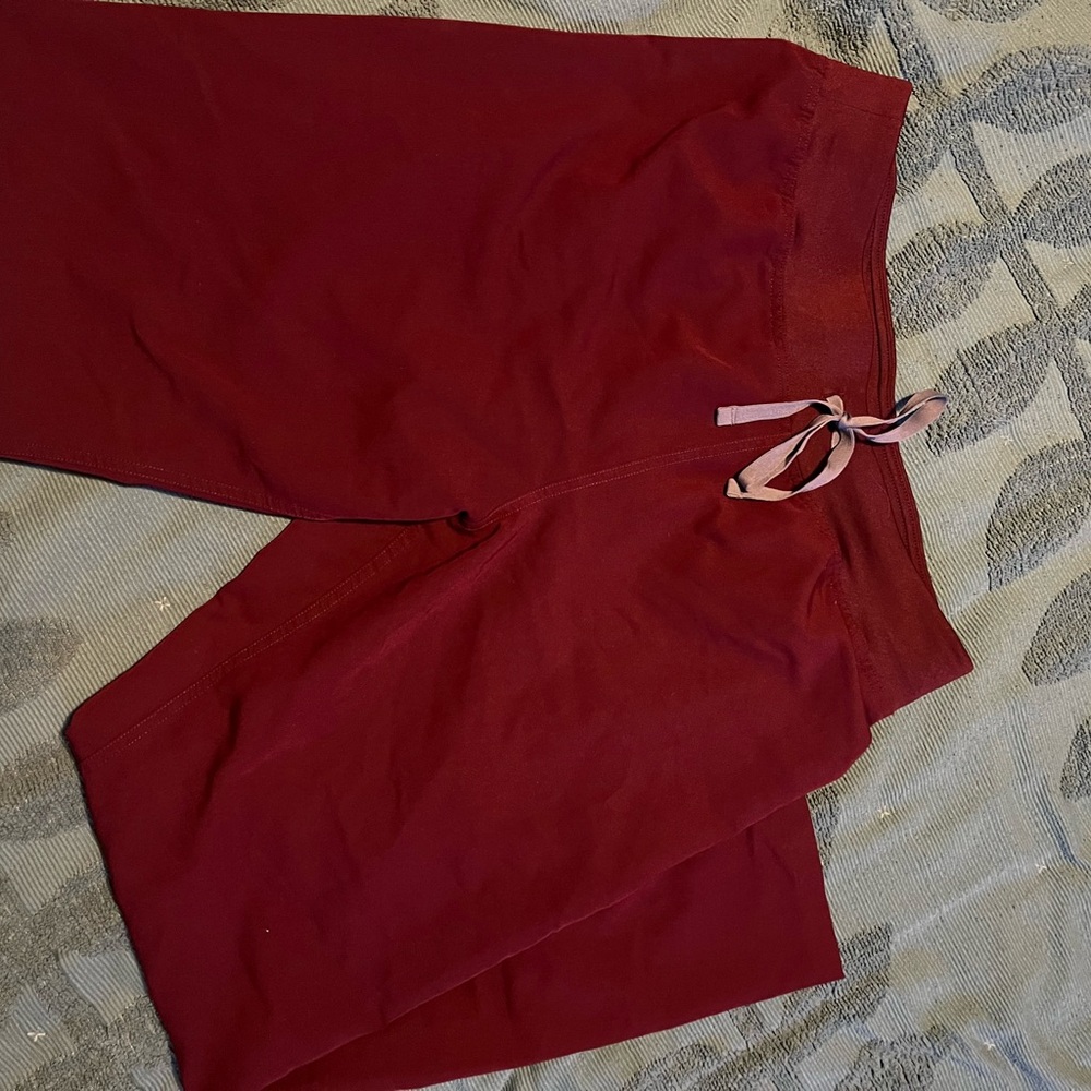 Figs Burgundy Technical Collection Pants